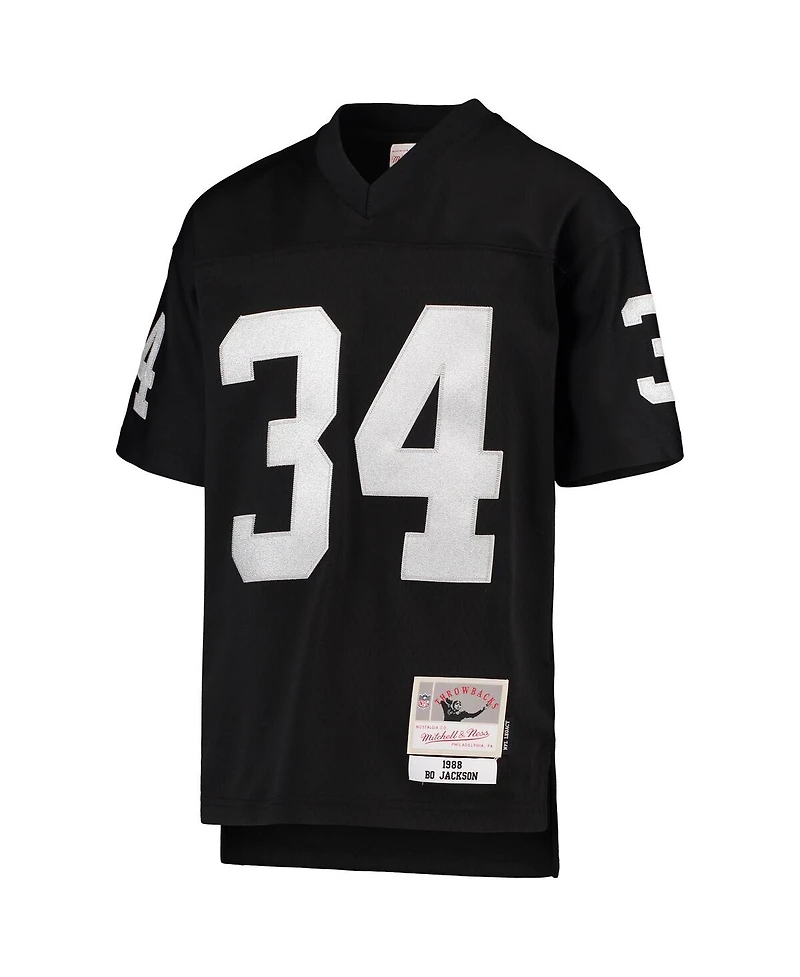 Big Boys Mitchell & Ness Bo Jackson Black Las Vegas Raiders 1988 Legacy Retired Player Jersey