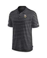 Men's Nike Black Minnesota Vikings Sideline Lock Up Victory Performance Polo Shirt