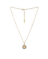 Charged Stone Beaded Pendant Necklace