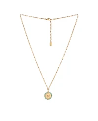 Charged Stone Beaded Pendant Necklace