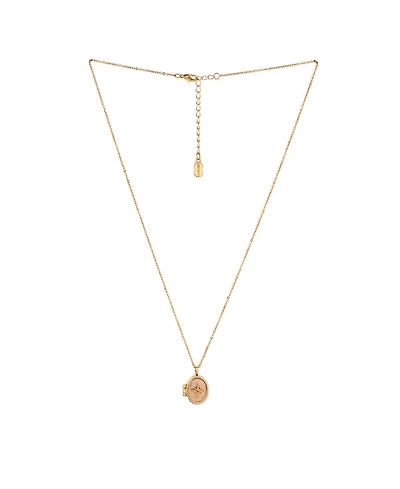 Charged Stone Locket Necklace