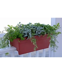 Hc Companies Inc Rail Planter SPX24DB0E2 Terra Cotta 24 Inch