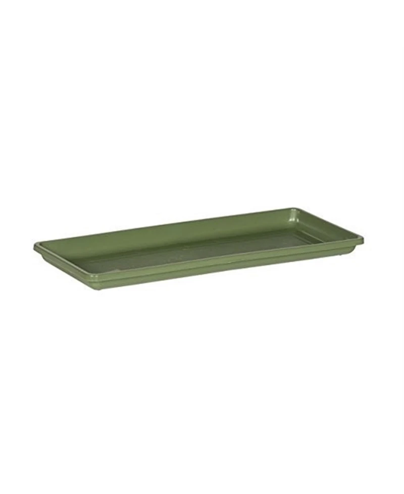 Novelty Plastic Countryside Sage Flower Box Tray, 18 Inch