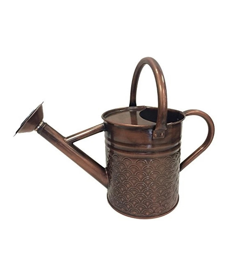 Gardener Select Metal Embossed Watering Can, Copper, 1 Gallon