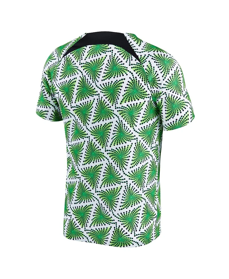 Men's Nike White Nigeria National Team 2022/23 Pre-Match Top