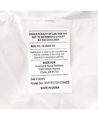 Greenland Home Fashions Cotton Voile 18" Drop Bedskirt