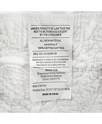 Greenland Home Fashions Paisley Quilted 18" Drop Bedskirt