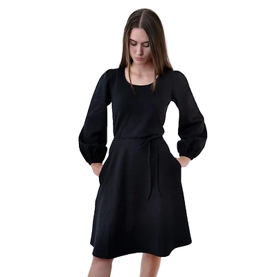 Hope & Henry Women's Fit and Flare Ponte Dress