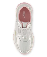 Dkny Little Girls Danni Empress Metallic Slip On Sneaker