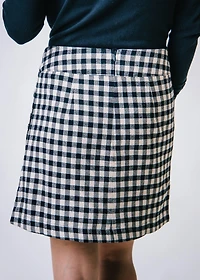Hope & Henry Womens' Flannel Mini Skirt