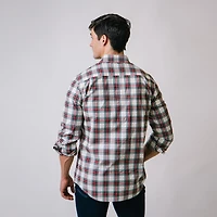 Hope & Henry Mens' Organic Cotton Long Sleeve Stretch Poplin Button Down Shirt