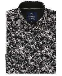 Tom Baine Men's Slim Fit Performance Long Sleeve Button Down Dress Shirt