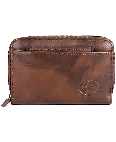 Julia Buxton Women's Heiress Double Zip Organizer Wallet