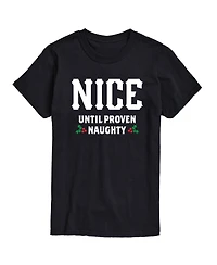 Airwaves Men's Nice Until Proven Naughty Short Sleeve T-shirt