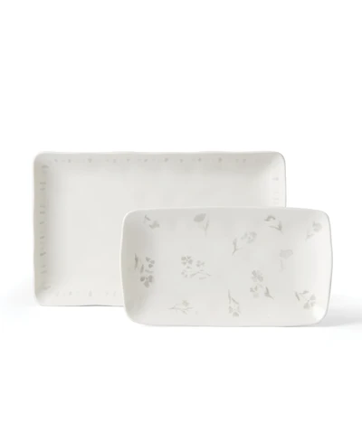 Lenox Oyster Bay Nesting Serving Platters, Set of 2