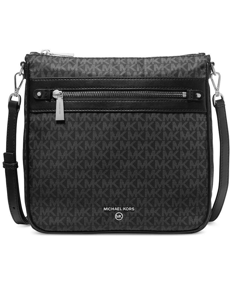 Michael Kors Logo Jet Set Charm Large North South Nylon Crossbody
