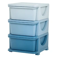 Qaba 22.25" 3 Tier Kids Storage Unit Dresser Tower