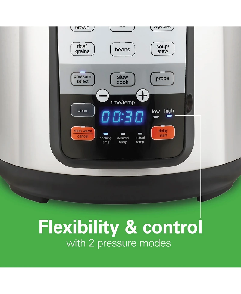 Hamilton Beach Precision Pressure Cooker 6 Quart Capacity - 34506