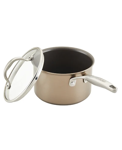 Anolon Ascend Hard Anodized Aluminum Non-Stick 3-Quart Saucepan with Lid