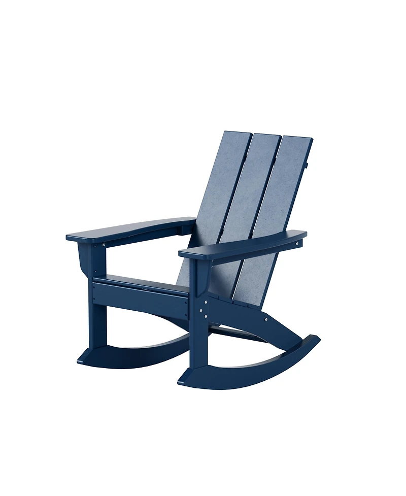 WestinTrends Modern Adirondack Outdoor Rocking Chair