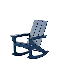 WestinTrends Modern Adirondack Outdoor Rocking Chair