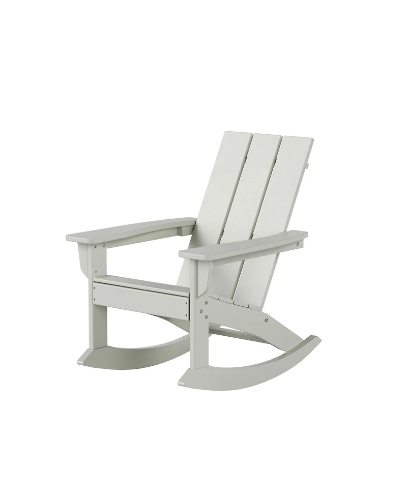 WestinTrends Modern Adirondack Outdoor Rocking Chair