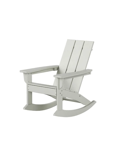 WestinTrends Modern Adirondack Outdoor Rocking Chair