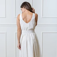 Hope & Henry Women's A-Line Dress with Sash
