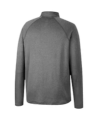 Men's Colosseum Heathered Gray Iowa Hawkeyes Earth First Raglan Quarter-Zip Windshirt