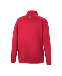 Men's Colosseum Red Wisconsin Badgers Rebound Quarter-Snap Jacket