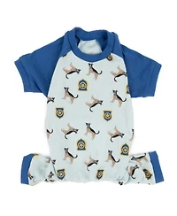 Leveret Dog Cotton Pajama Police Dog
