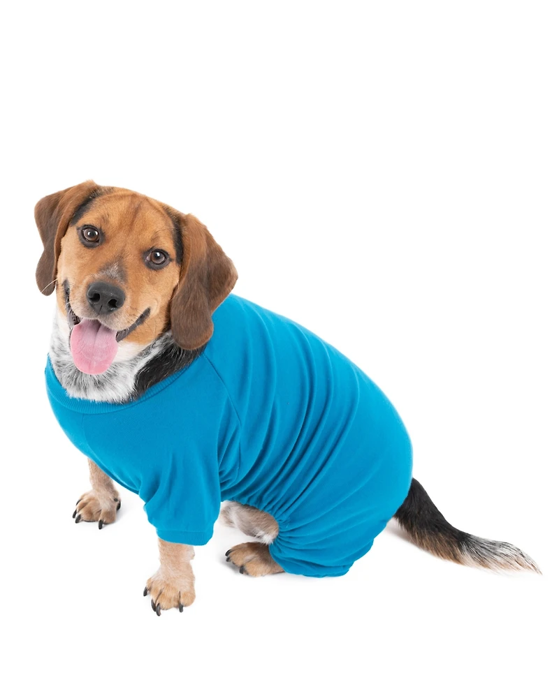 Leveret Dog Cotton Pajama Solid Teal