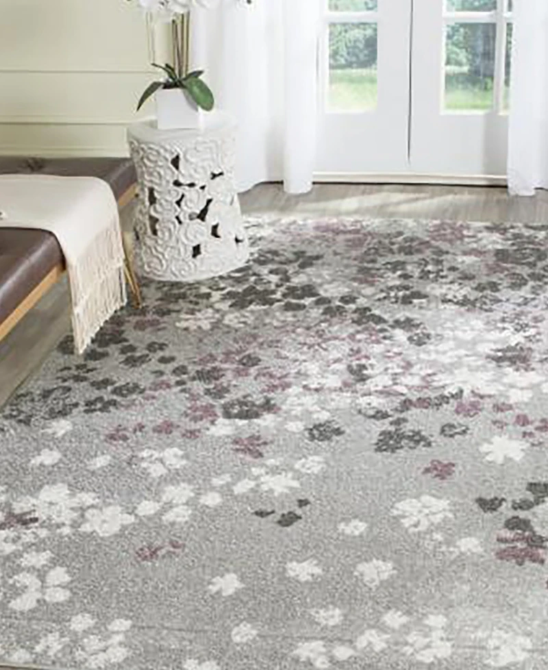 Safavieh Adirondack Light Gray and Purple 9' x 12' Area Rug