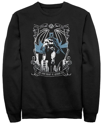 Fifth Sun Men's Batman Knight Tarot Crew Fleece Pullover