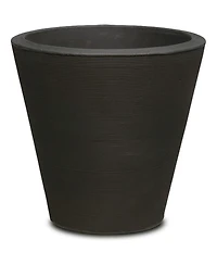 Crescent Garden Madison Planter Plant Pot 16 Inch Caviar Black