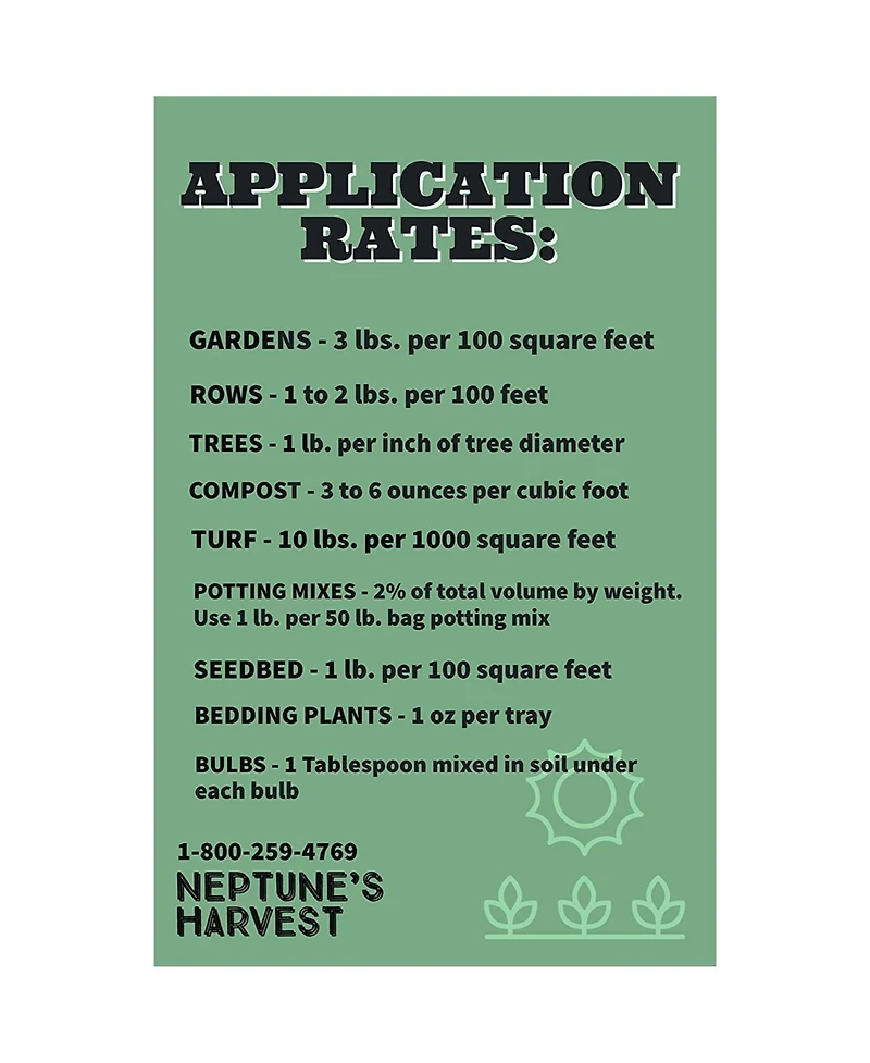 Neptunes Harvest Kelp Meal Multi-Purpose Plant Food, 12lb