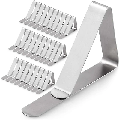 30 Pack Tablecloth Clips - Durable Stainless Steel Table Cloth Clips & Cover Clamps