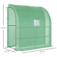 Outsunny 7' x 3' x 7' Plant Garden house with Window,