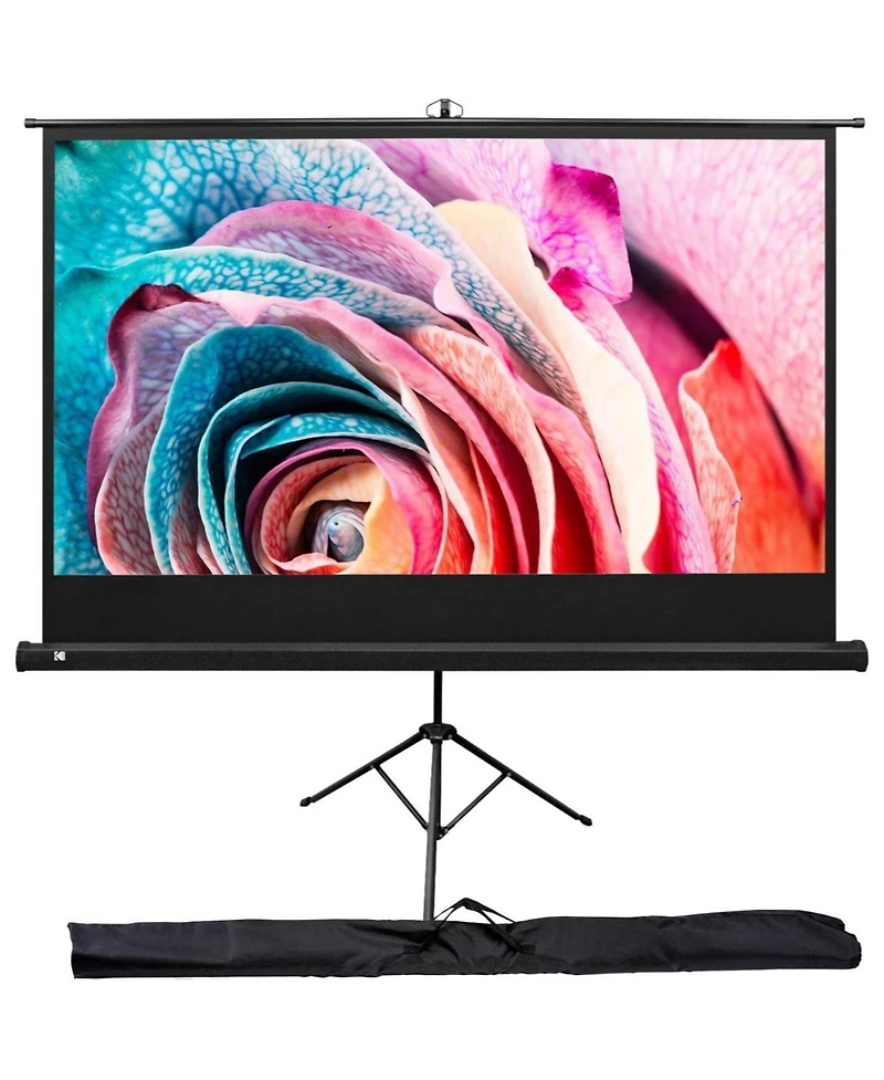 Kodak 100" Portable Projector Screen with Stand & Lightweight Carry Bag