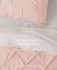 ienjoy Home Ultra Soft -Pc. Pinch Pleat Duvet Cover Set