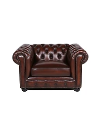 Alexandon Leather Chesterfield Chair