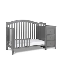 Closeout! Afg Baby Furniture 46" Wooden Kali Ii 4 in 1 Convertible Crib and Changer
