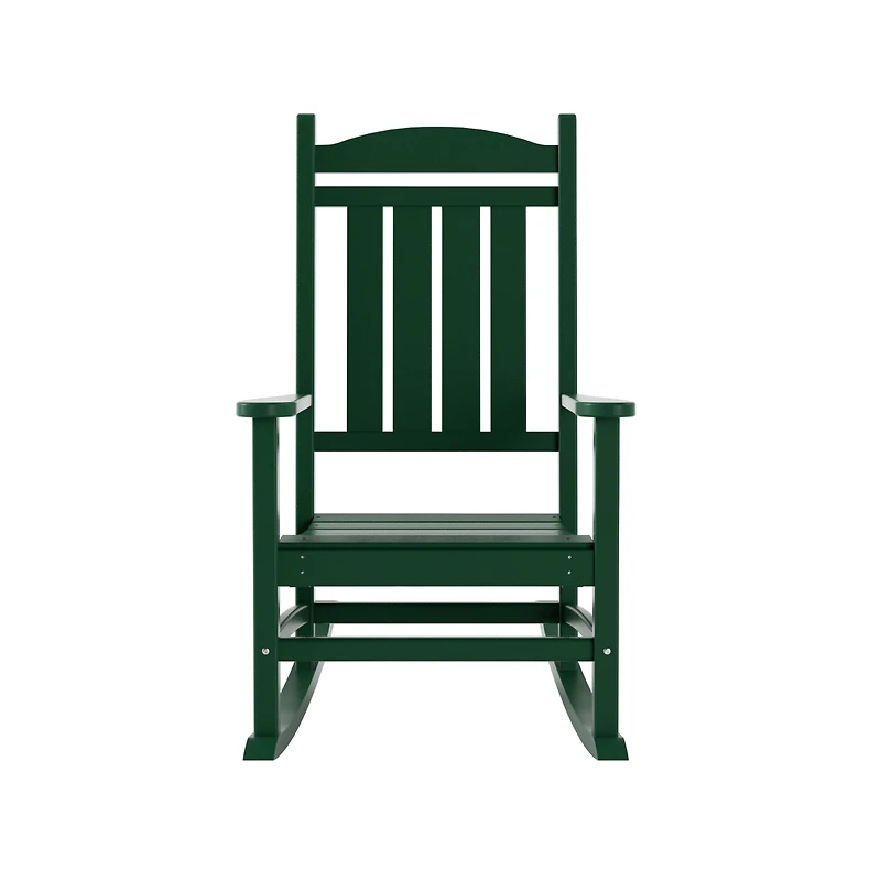 All-Weather Outdoor Patio Poly Classic Porch Rocking Chair (Set of 2)