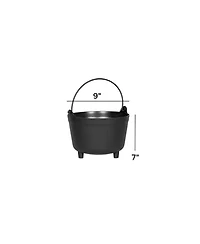 Novelty Mfg 48098 Antique Kettle Planter 9-Inch Black