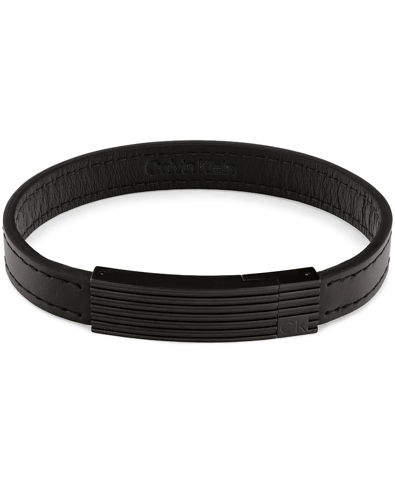 Calvin Klein Men's Leather Bracelet