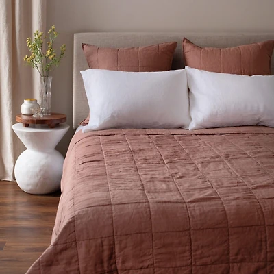 French Linen Box Stitch Quilt - King/Cal King