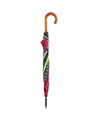 Totes Patchwork Auto Open Stick Umbrella