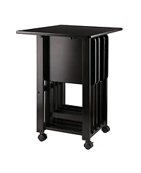 Winsome Sophia 5-Piece Wood Drop Leaf Top Snack Table Set