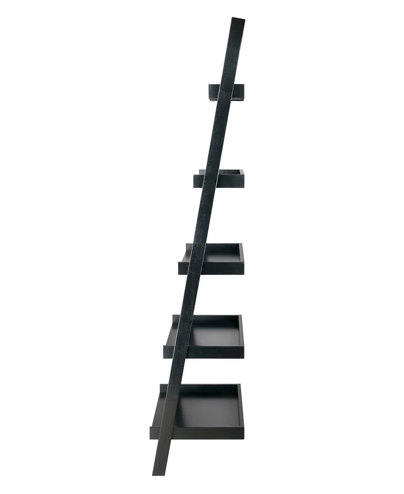 Winsome Bellamy 69.36" Wood 5-Tier Leaning Shelf