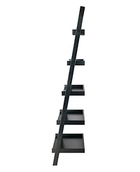 Winsome Bellamy 69.36" Wood 5-Tier Leaning Shelf